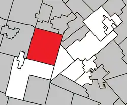 Location within Les Pays-d'en-Haut RCM