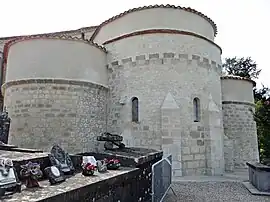 The church in Saint-Colomb-de-Lauzun