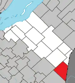 Location within Montmagny RCM.