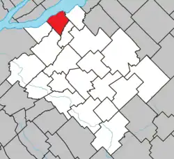 Location within Bellechasse RCM.