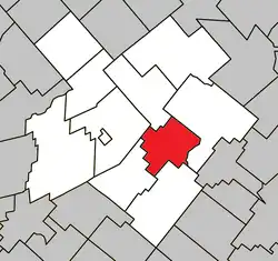 Location within L'Érable RCM.