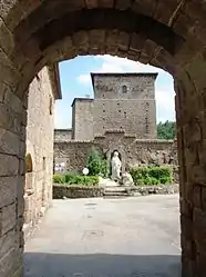 The entrance to Saint-Romain d'Ay