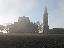 The church in Saint-Vincent-de-Lamontjoie