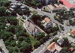 Aerial view of the Church of Saint George