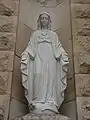 Statue of the Virgin Mary on the façade