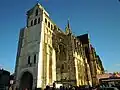 The Basilica with renovations to front entrance