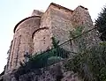 The tower built into the old church San Rafeu.