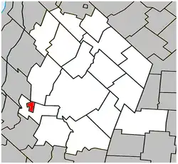 Location within Les Maskoutains RCM