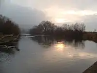 Sajó river near Sajószentpéter