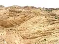 The rugged landscape outside Salalah, outside the Kharīf season