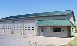 Township garage and Town Hall on Harrison Road