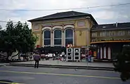 Salzburg Hauptbahnhof and forecourt, 1992.