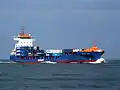 The Samskip Pioneer, a container ship launched in 2006