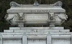 Samuel J. Tilden Monument, Cemetery of the Evergreens, New Lebanon, New York,  (1895).