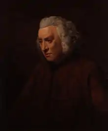 Portrait of Dr Johnson, in 18th-century big wig