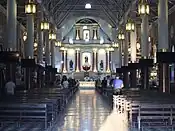 Church interior in 2022