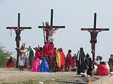 Three people crucified in San Pedro Cutud on Good Friday 2023