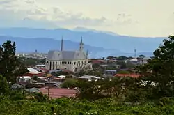 Skyline of San Rafael city, seen from Ángeles district