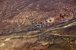 Sanders and I-40 from the air