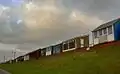 Beach huts on Roman Bank