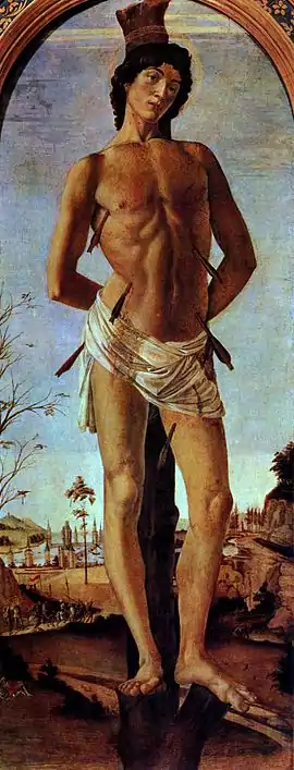 Saint Sebastian by Botticelli, 1474