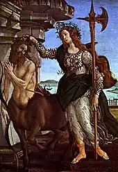 Botticelli, Pallas Athena and the Centaur, c.1481.