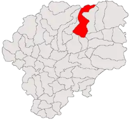 Location in Bistrița-Năsăud County