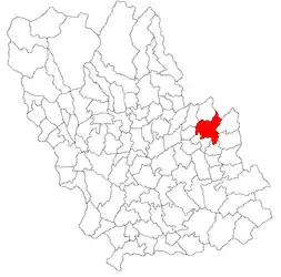 Location in Prahova County