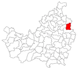 Location in Cluj County