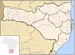 Location in Santa Catarina Brazil