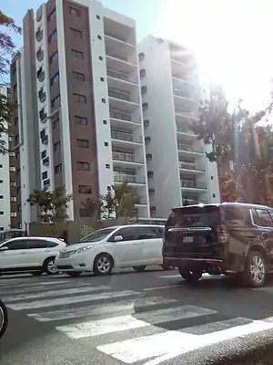 Street view of Santiago city, Dominican Republic.