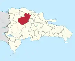 Location of Santiago Province