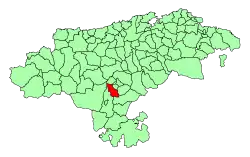 Location of Santiurde de Reinosa