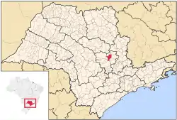 Location in the São Paulo state.