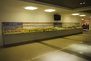 Scale model railway of the Sapsan Railway