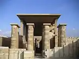 Entrance colonnade of the step pyramid complex