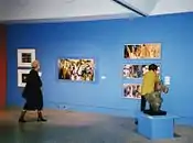 Copier art at 2001 retrospective exhibition