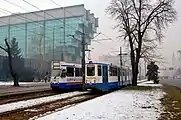 Trams #805 and #812 at Socijalno