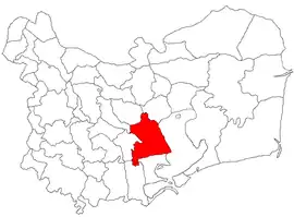 Location in Tulcea County