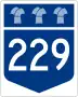 Highway 229 marker