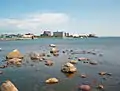 Sault Ste. Marie waterfront, as seen from Whitefish Island