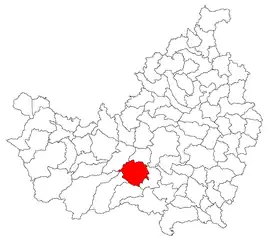 Location in Cluj County