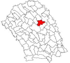 Location in Botoșani County