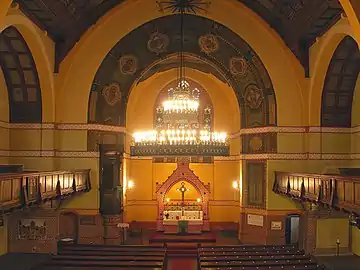 Church altar and chancelier