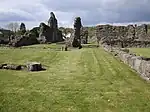 The ruins of Sawley Abbey.