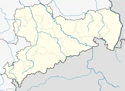 Aue  is located in Saxony