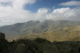 Scafells from Bowfell