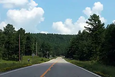 Highway 7 in the Ouachita Mountains