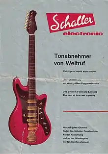 First Advertisement of Schaller for Pickups