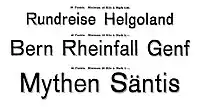 Schattierte Grotesk specimen